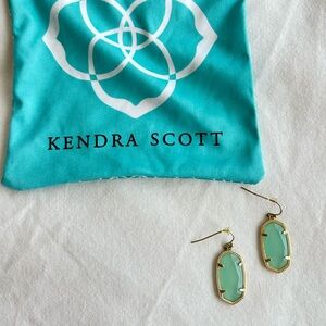 Kendra Scott Elle Earrings - Mint & Gold